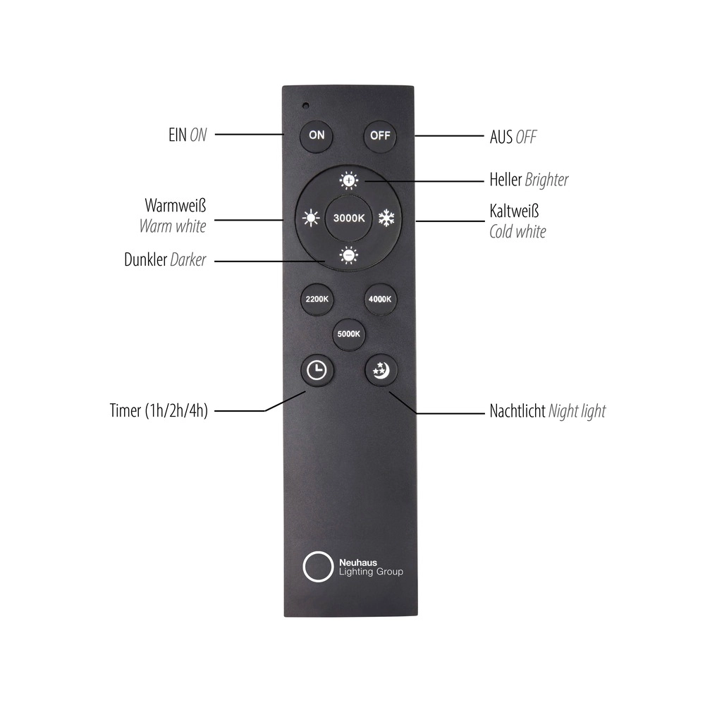 Pendentif LED élégant Pure Falling Rings Bronce Paul Neuhaus 4012248396568