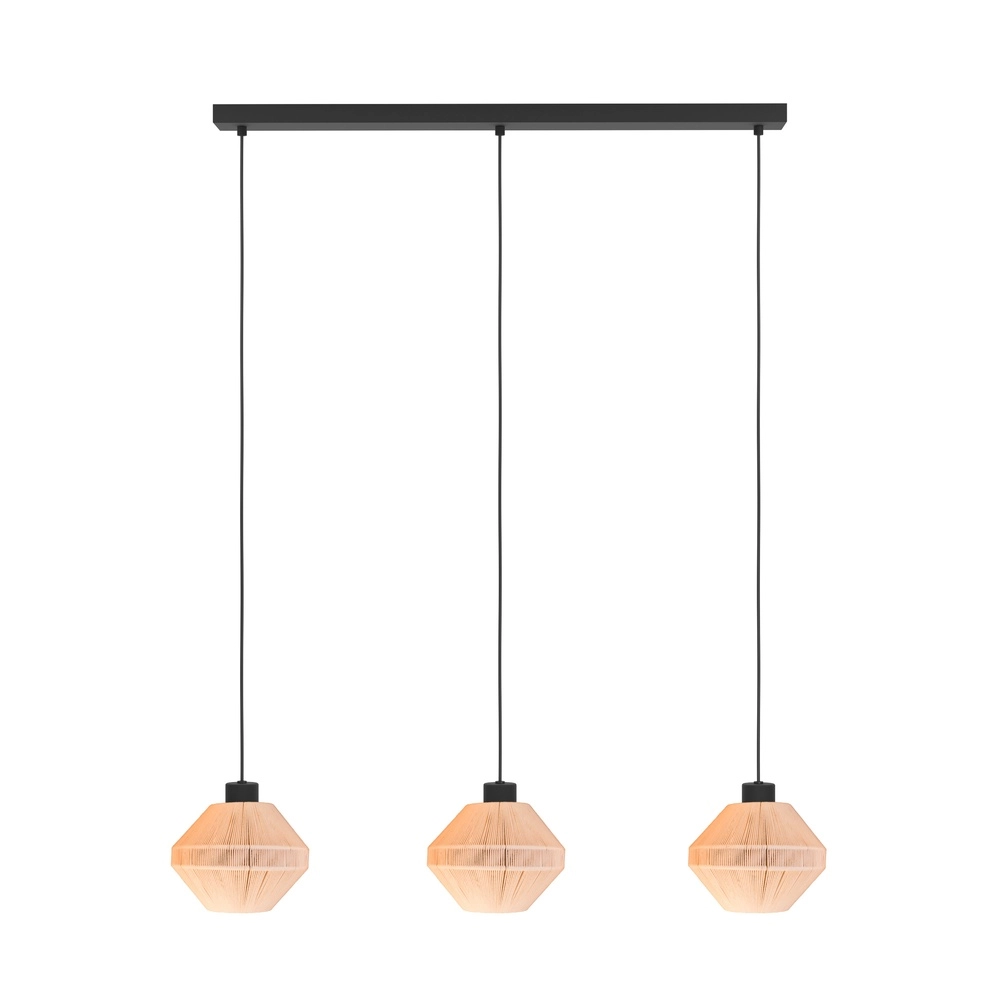 Lampe suspendue à corde Midsumer 3x Ø 22cm Eglo 9002759440015