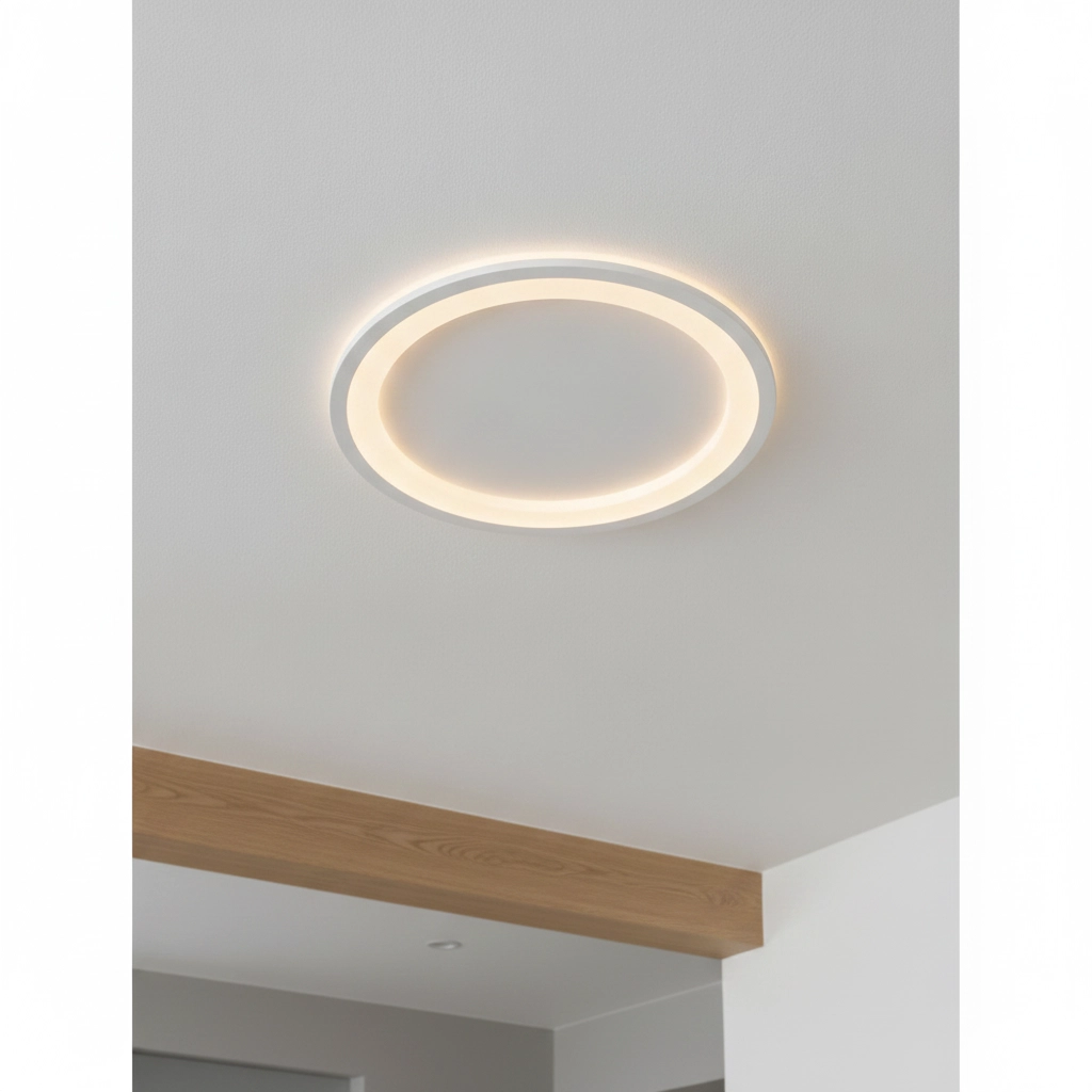 Plafonnier élégant Oggy blanc Ø 37cm