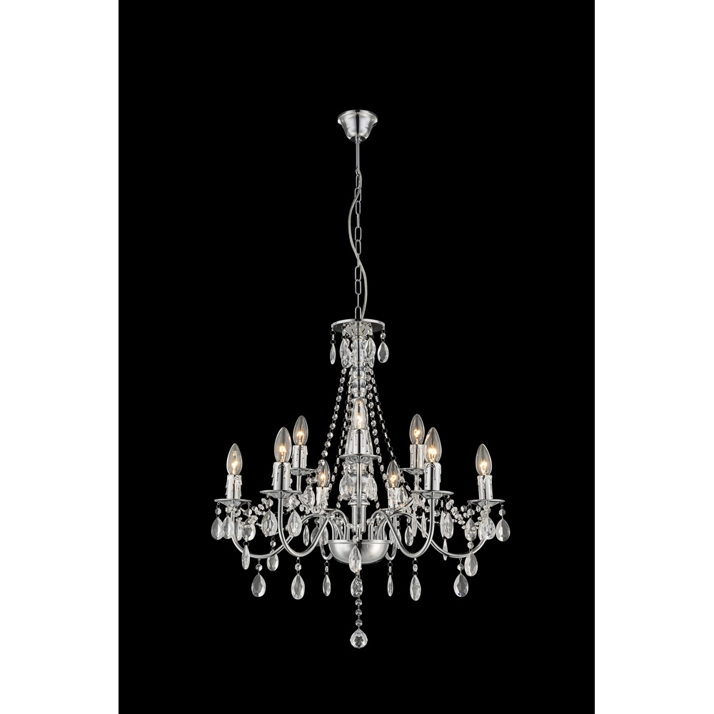 Chandelier William Chrome Globo 9007371303151
