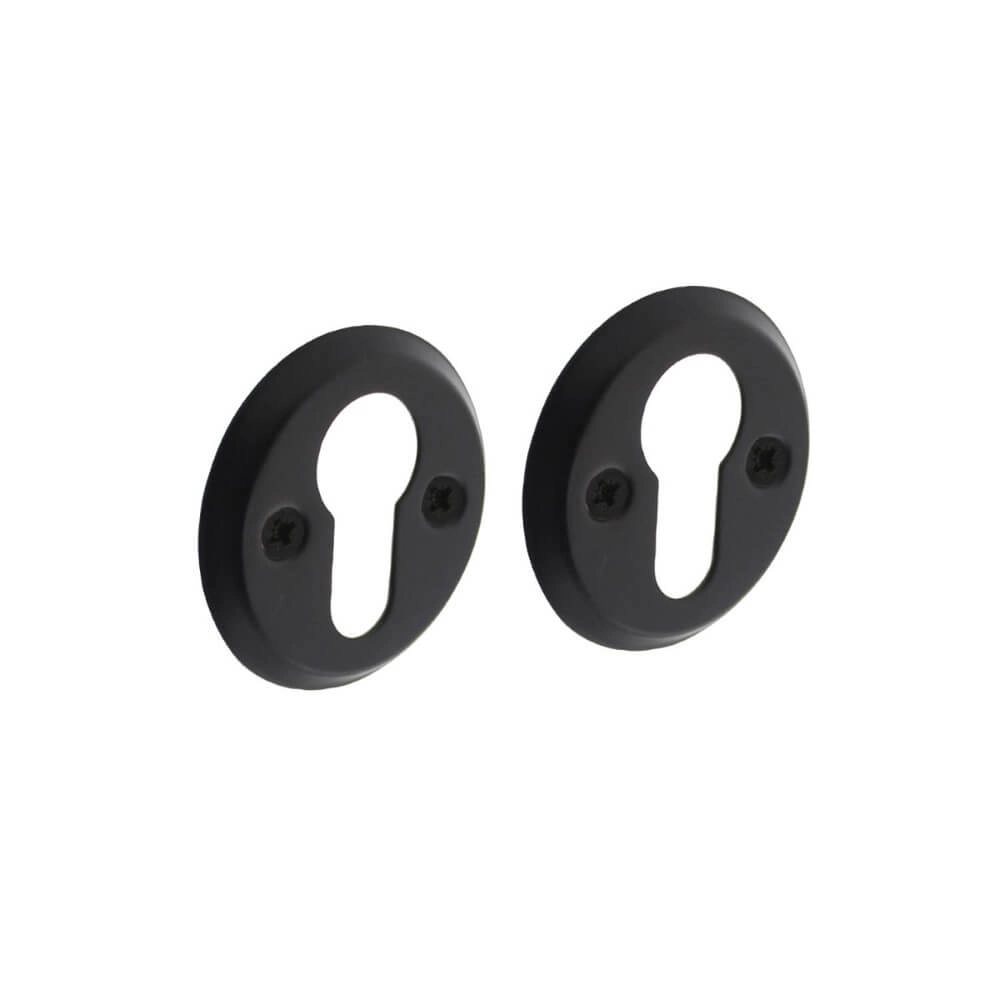 Lot de 2 rosaces cylindriques Tira Vis ronde noire Lot de 2 rosaces cylindriques Tira Vis ronde noire