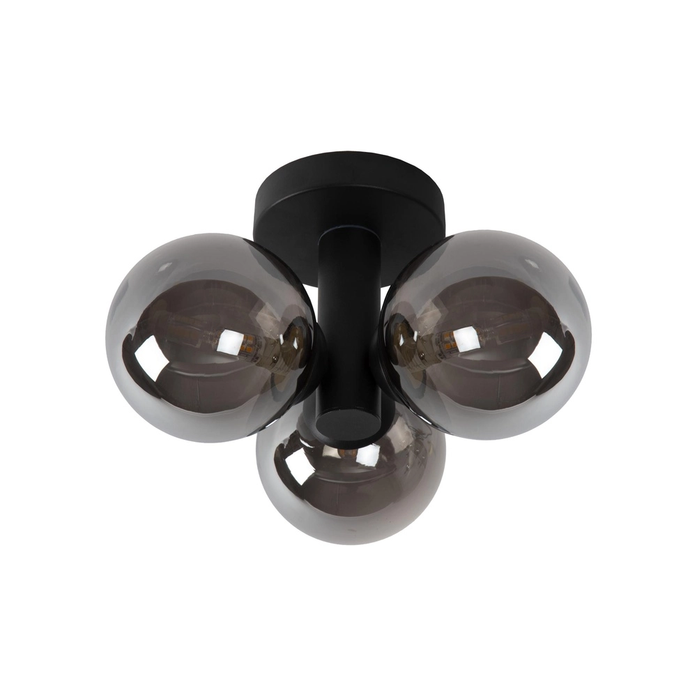 Lampe de plafond Trudy 3 lumières noires