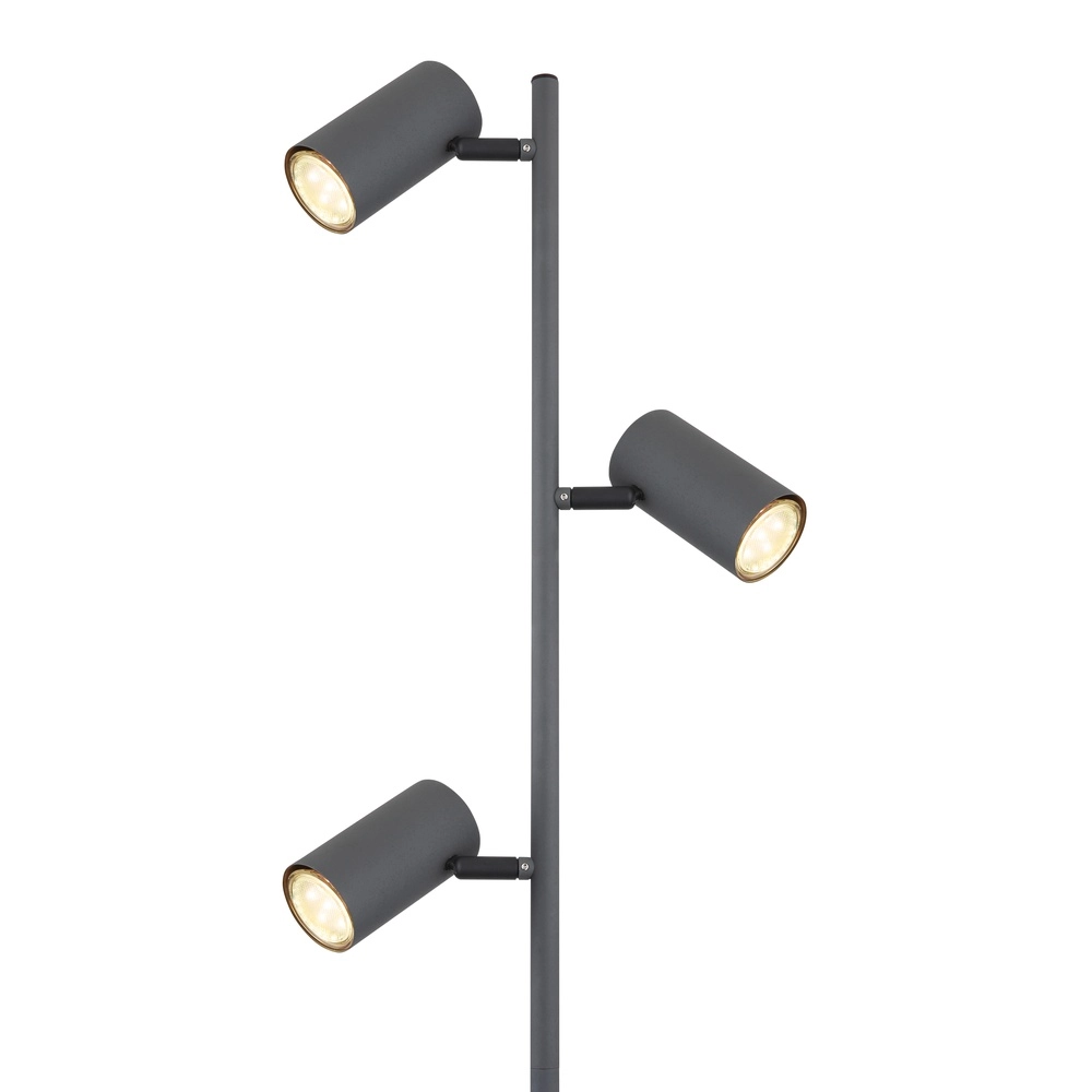 Lampe sur pied à 3 lumières Robby Graphite Globo 9007371425822