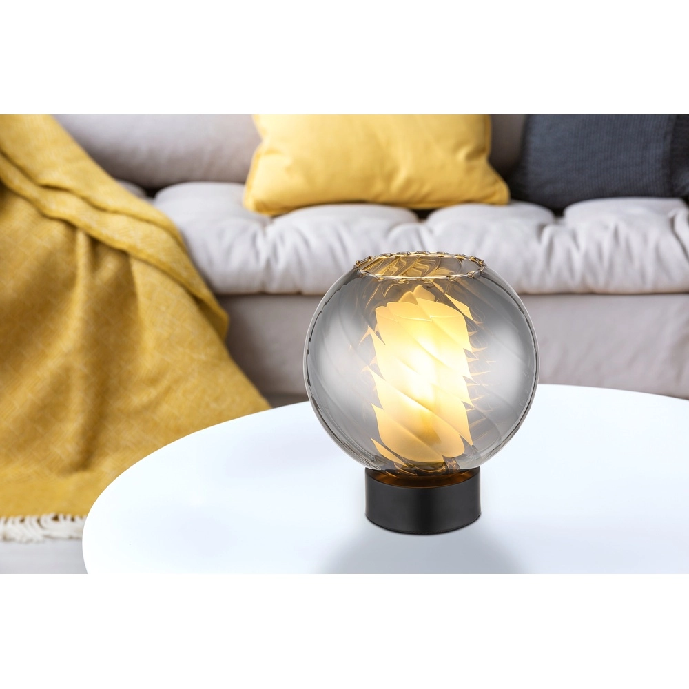 Lampe de table Ulf noir de fumée Globo 9007371528707