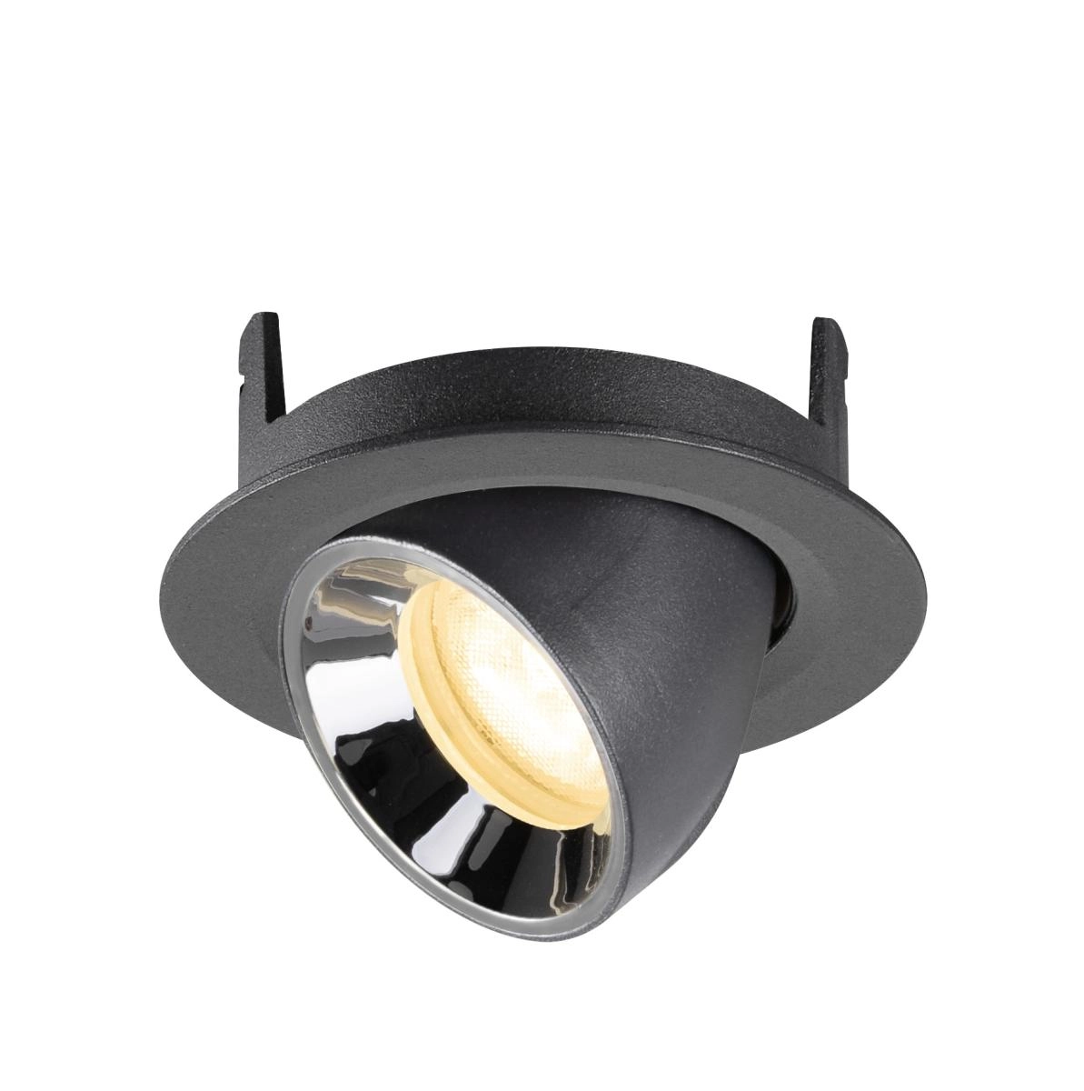 Spot encastré Numinos Gimble XS noir/chrome 3000K - 55 deg SLV 4024163307024