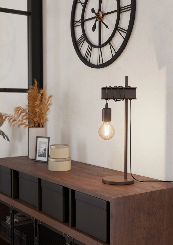 Lampe de table Townshend 6 noir Eglo 9002759437145