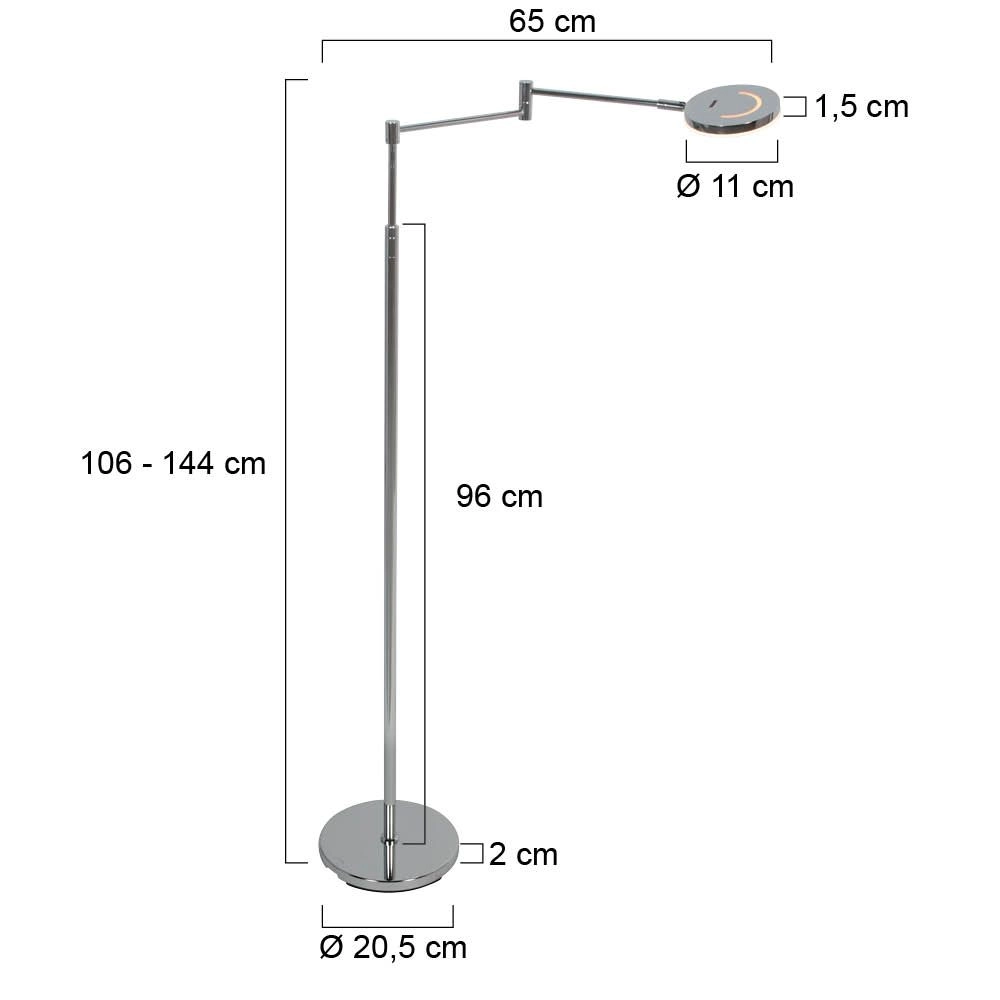 Lampe de lecture Soleil Chrome Steinhauer 8712746181319