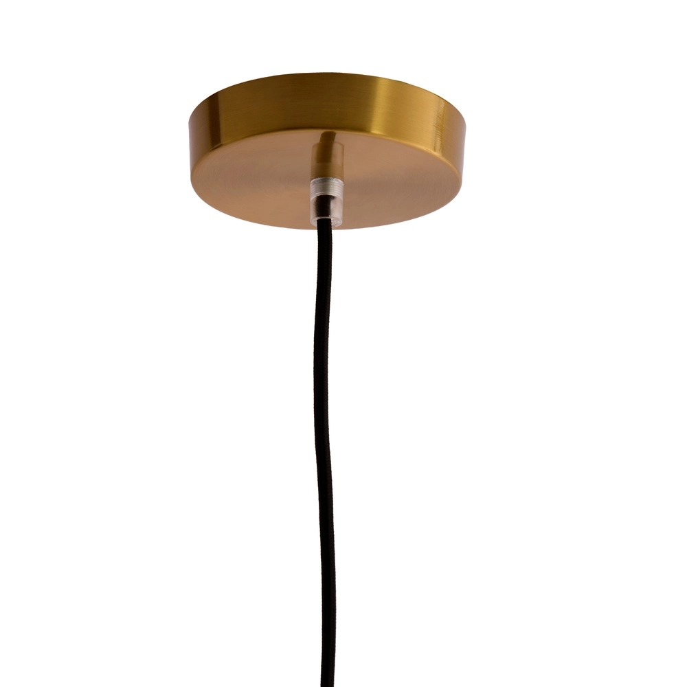 Lampe suspendue en verre Leona Ø 25cm - verre ambré Light & Living 8717807834005