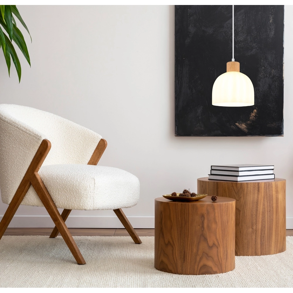 Lampe suspendue Swanson blanc Ø 20 cm Globo 9007371586998