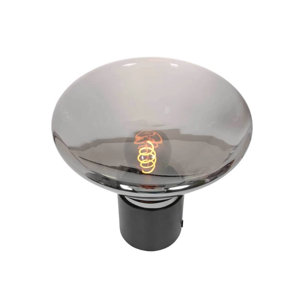 Lampe de table Ambiance noir avec verre fumé Steinhauer 8712746165074