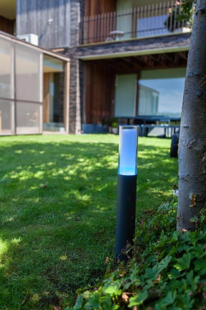 Lampe de jardin intelligente Dropa anthracite Lutec 6939412070261