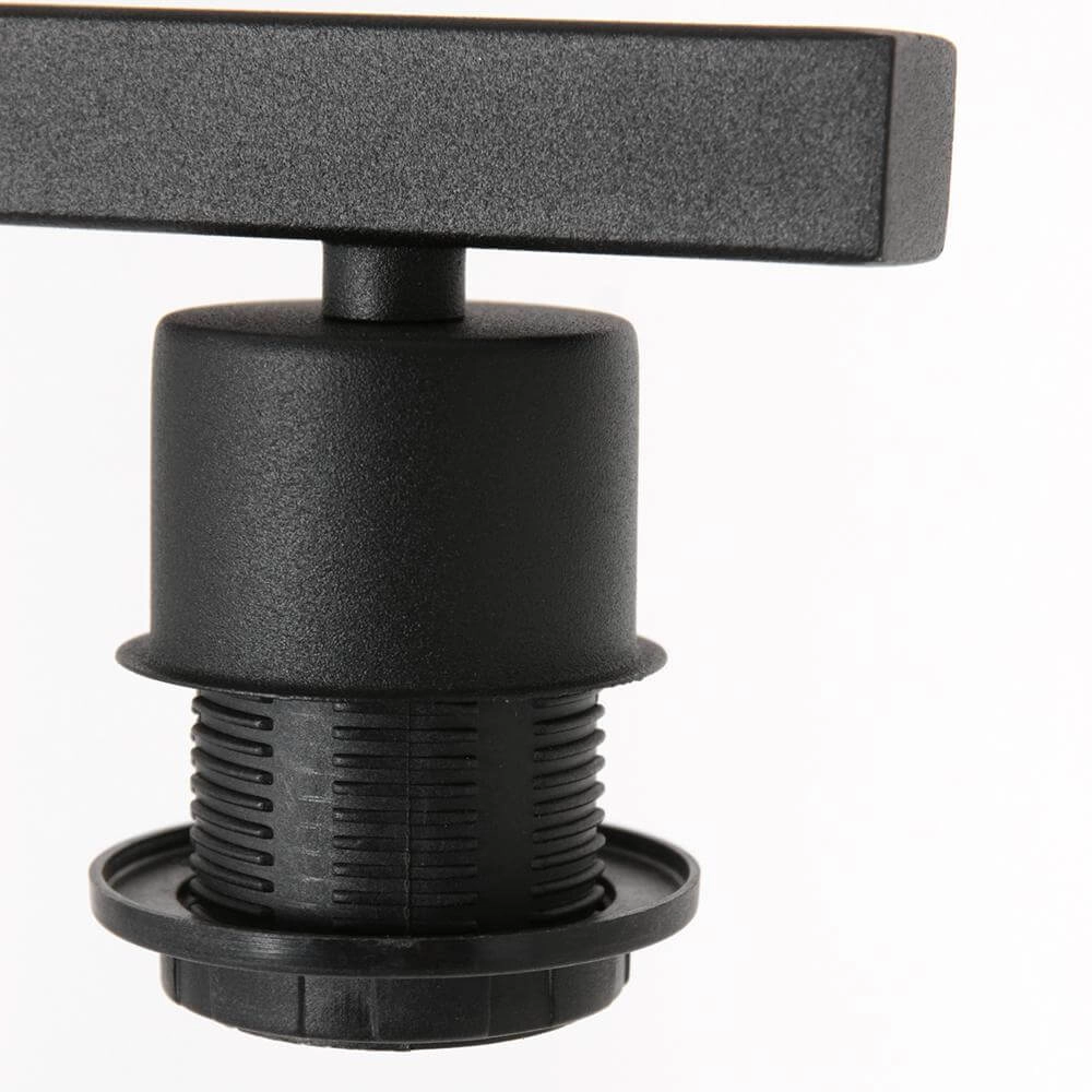 Lampadaire Stang noir avec abat-jour paille Steinhauer 8712746172058