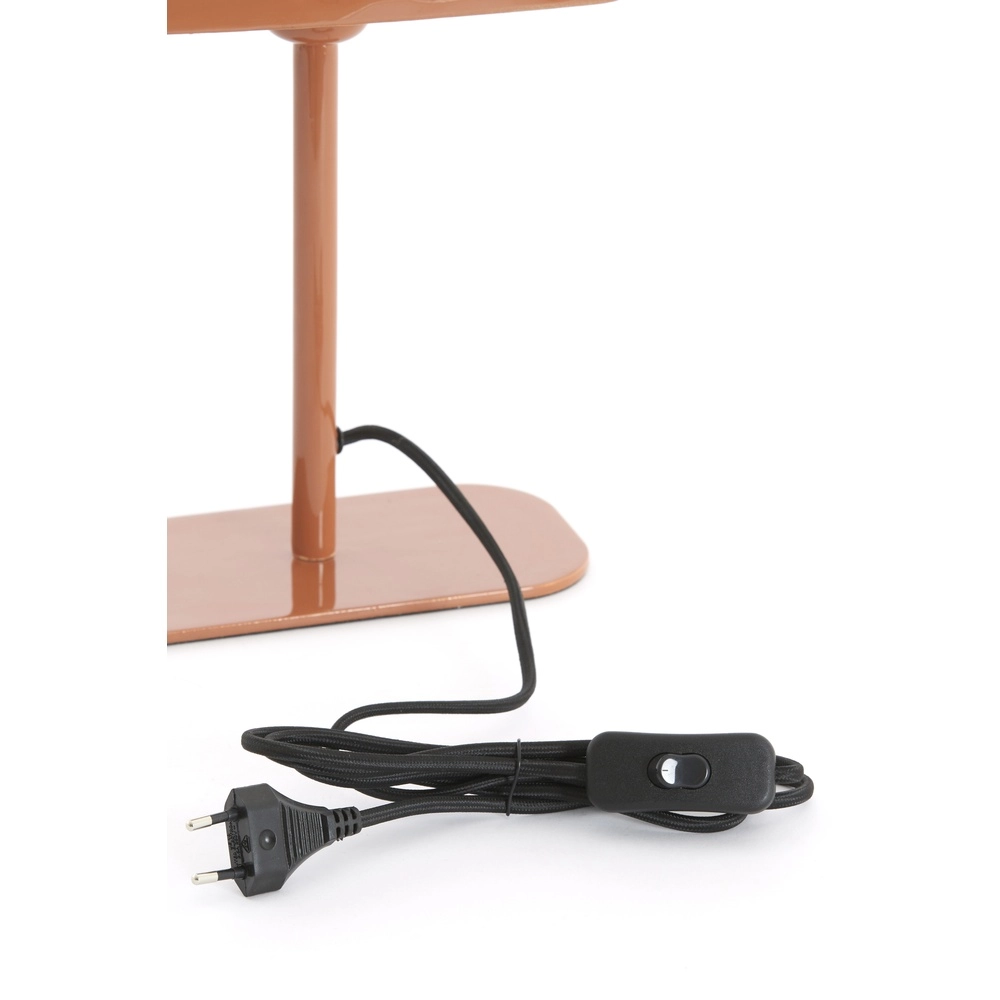 Lampe de chevet Elenie 20x10cm - orange foncé brillant Light & Living 8717807818753