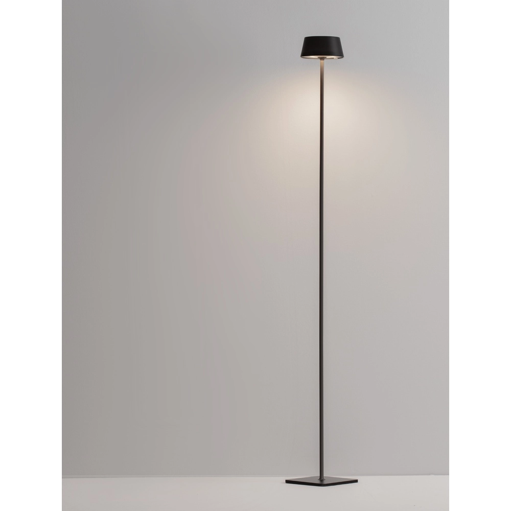 Lampadaire rechargeable Persea anthracite