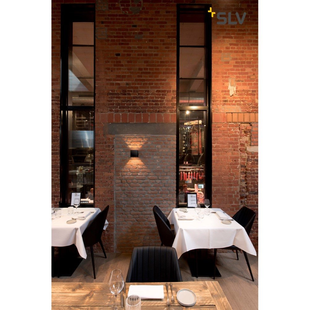 Applique murale Solid Cube Up-Down gris béton SLV 4024163192026