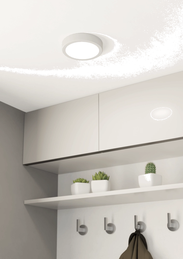 Lampe de salle de bain Fueva 5 IP44 - Blanc - Ø 16cm Eglo 9008606245222