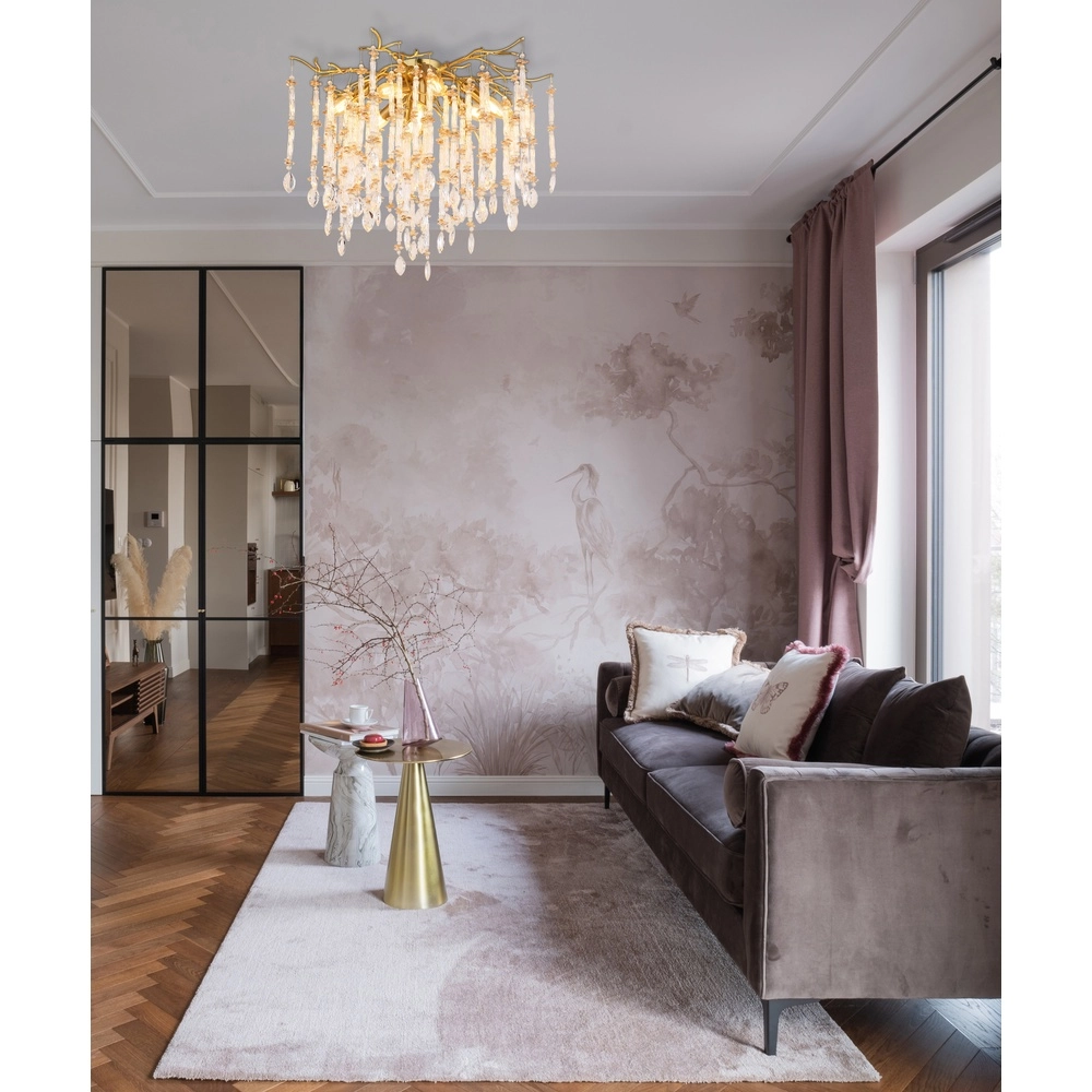 Lampe de plafond Gloria Ø 60 cm d’or Globo 9007371566983