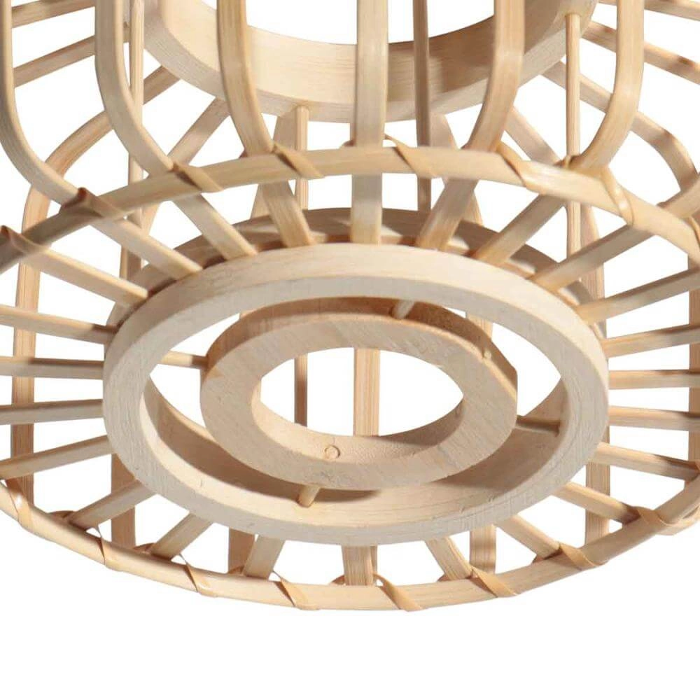 Lampadaire en bambou Sparkled Light avec noir Steinhauer 8712746176803