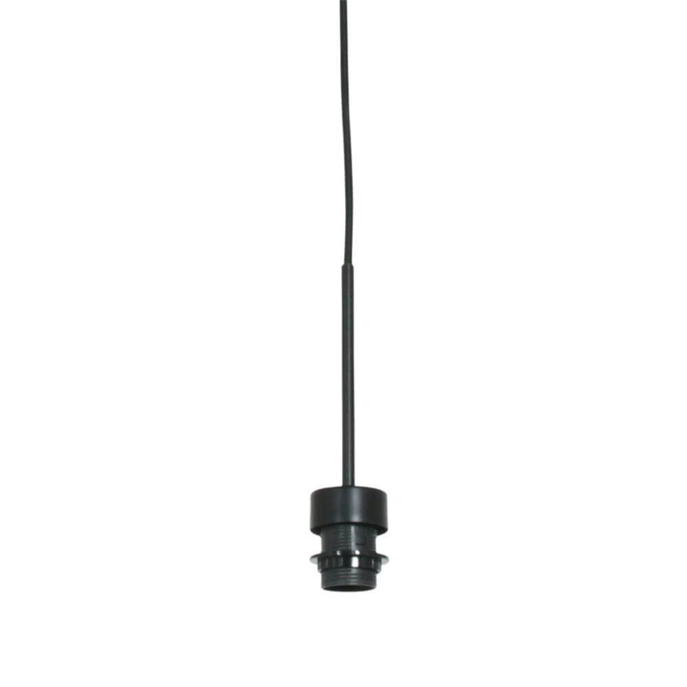 Suspension Sparkled Light noir avec abat-jour paille Ø 50cm Steinhauer 8712746172539