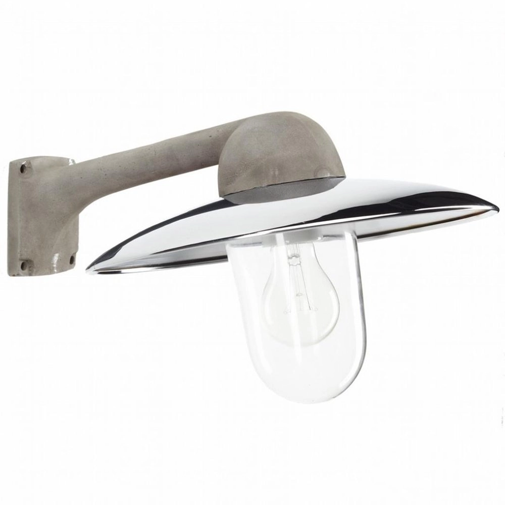 Lampe extérieure de l'industrie Fabrique gris métallisé avec chrome
