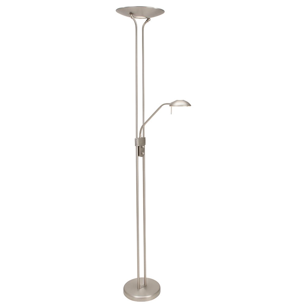 Lampadaire LED Mexlite Up 180cm - gris métallisé 3000K Lampadaire LED Mexlite Up 180cm - gris métallisé 3000K