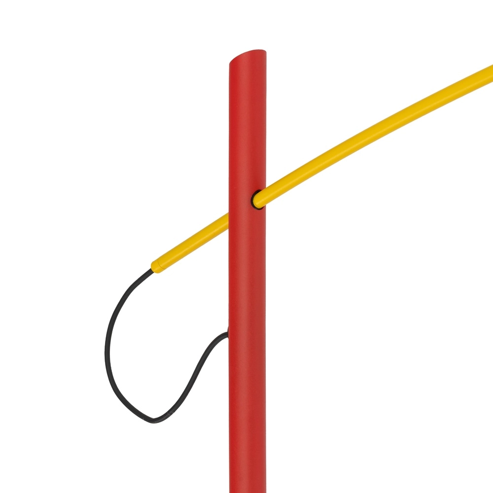 Lampe de pied Poise bleu avec rouge et jaune Ø 65 cm Lyora 5903139114301