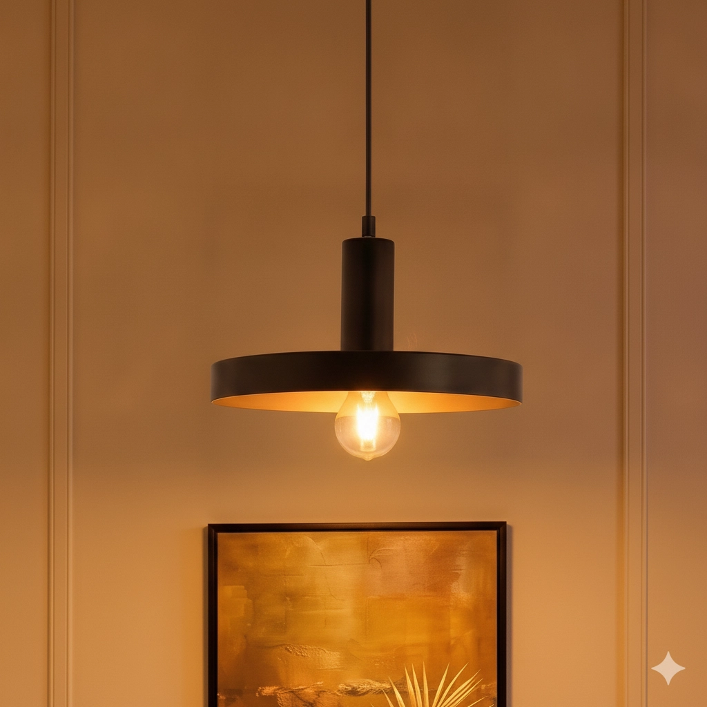 Suspension design Garni Simple, Noir