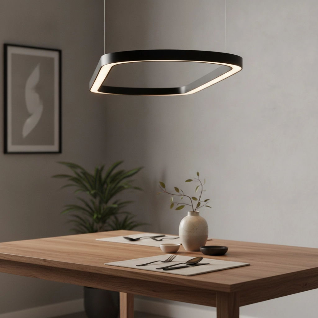 Suspension ovale Cuppe noir