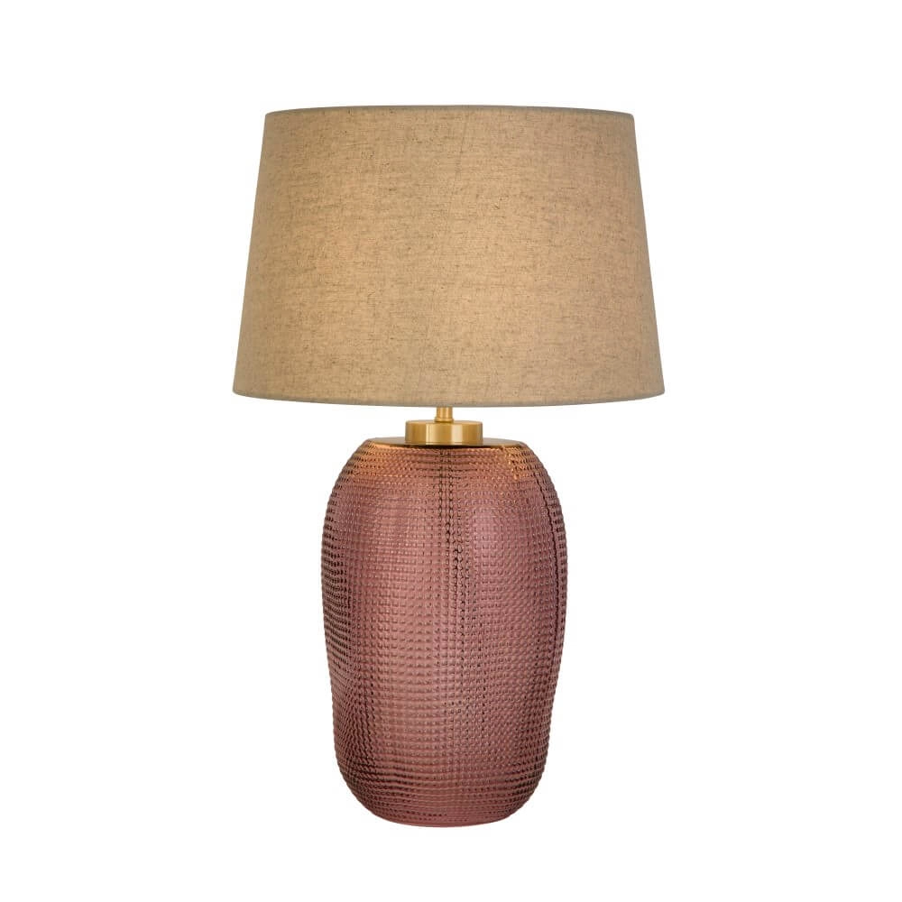 Lampe de table Amethyst verre rose