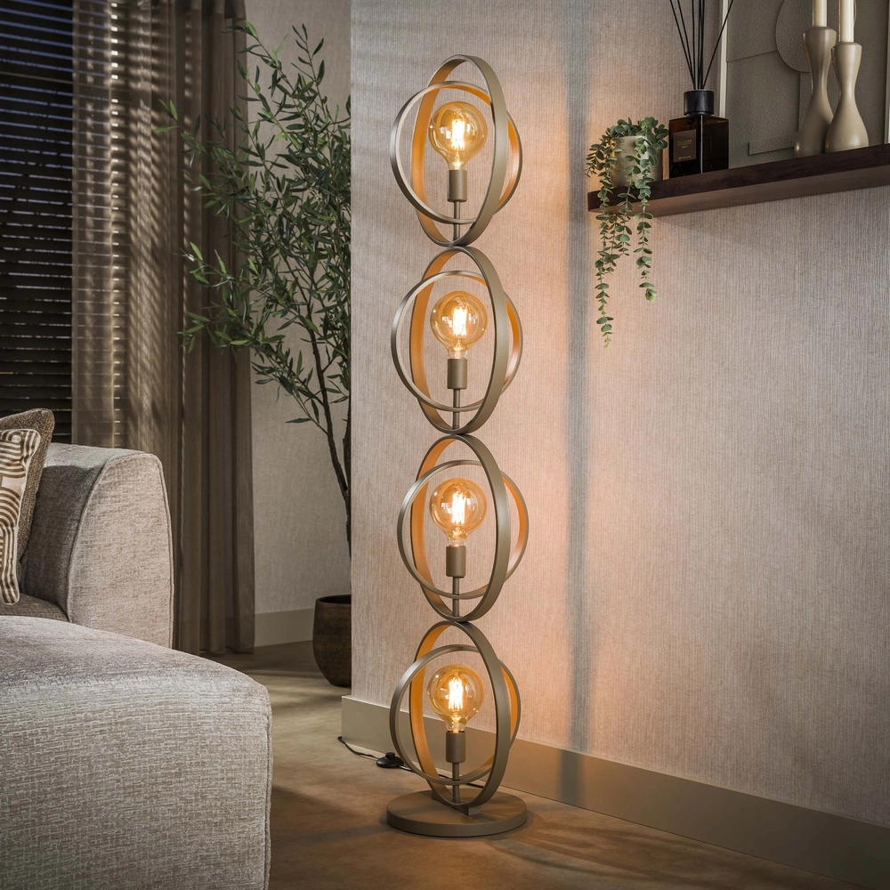 Lampe de pied à sable à 4 lumières Turn E27 - Ø 40cm