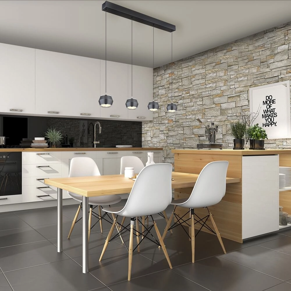 Suspension ronde Marthy gris Ø 10cm Globo 9007371452118