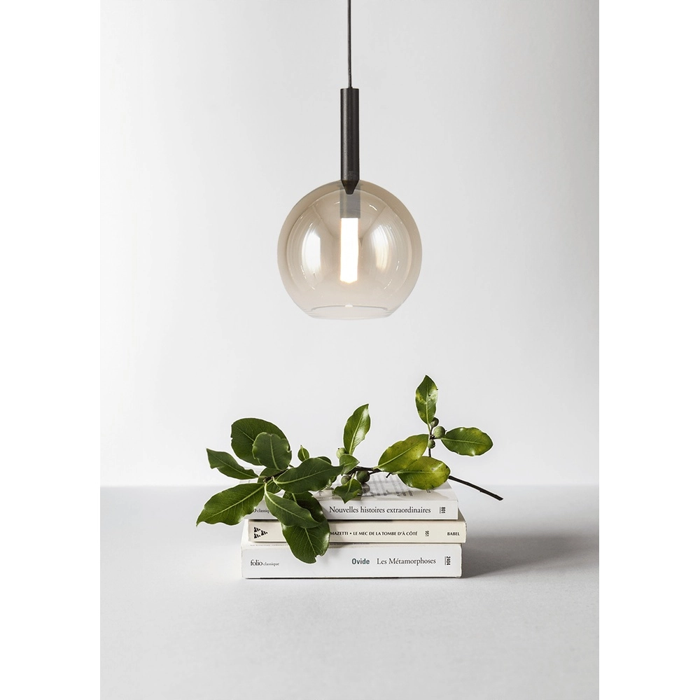 Lampe pendante Ø 17cm Lido Ball avec du verre doré qui s’estompe. Masterlight 8718121324739