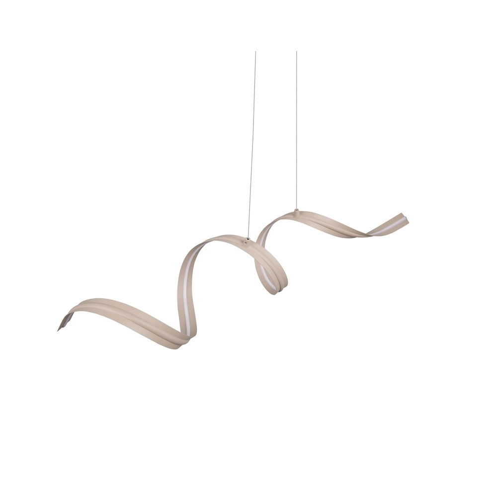 Lampe pendante moderne Tivor brun sable Trio 4017807706314