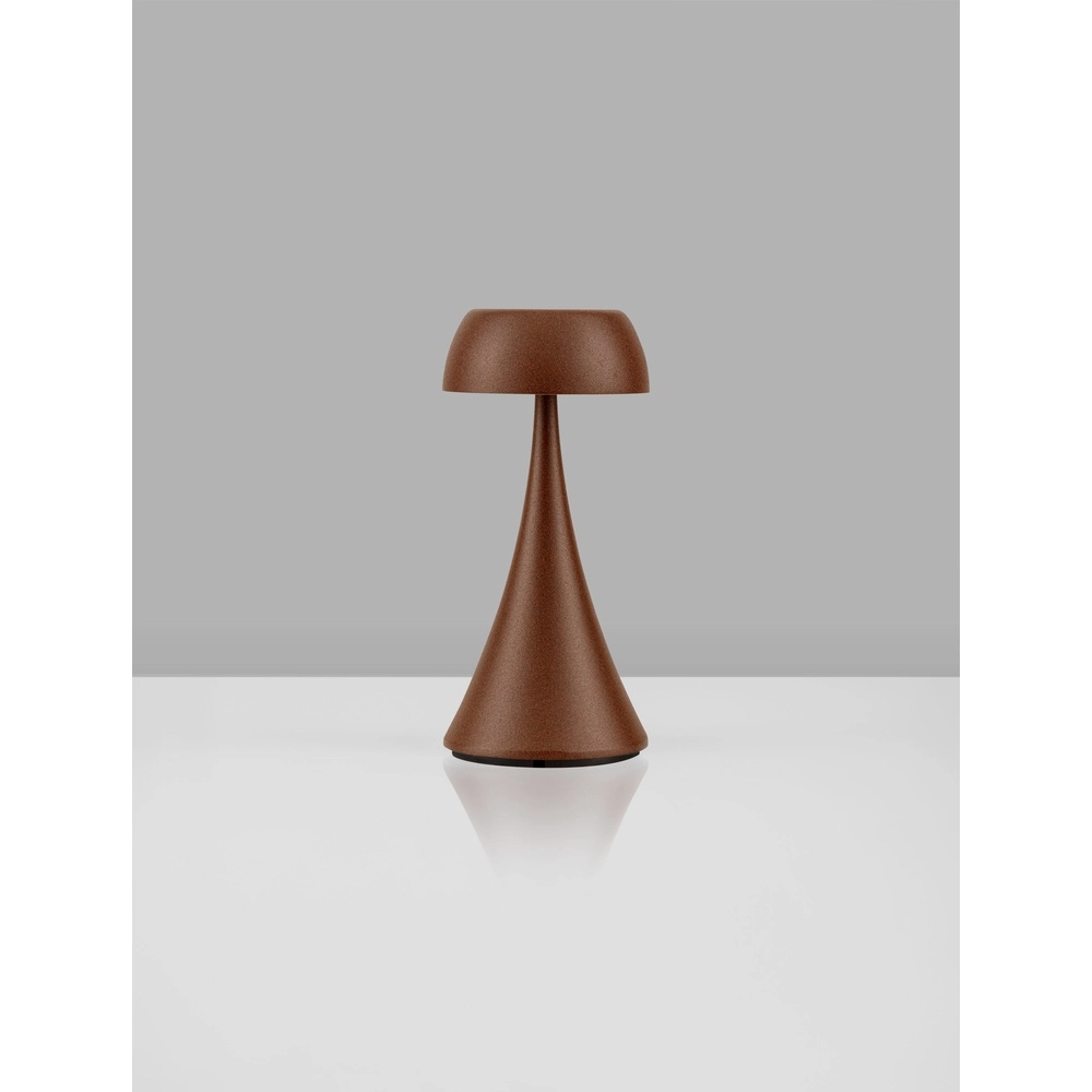 Lampe de table Ycro brun rouille rechargeable avec USB Lyora 5212017476999