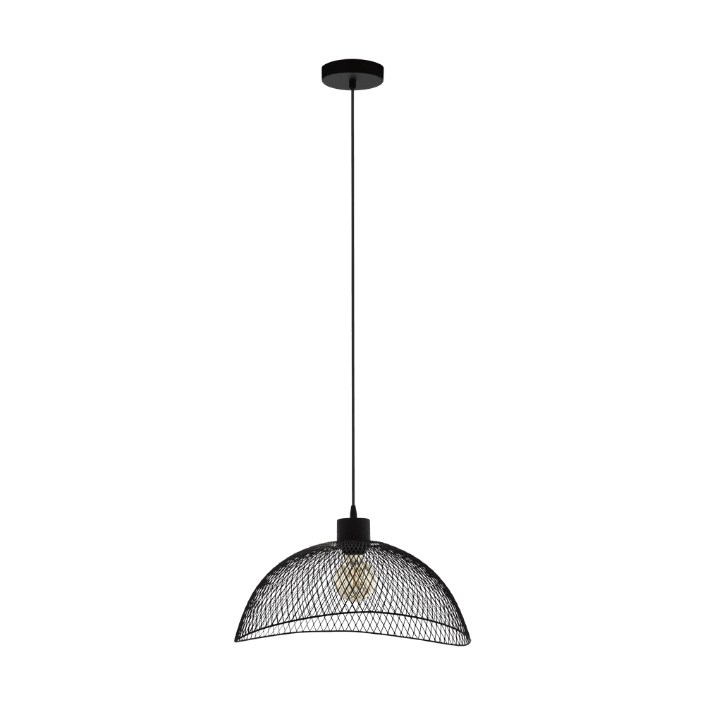 Lampe à suspension Pompeya 45cm noir