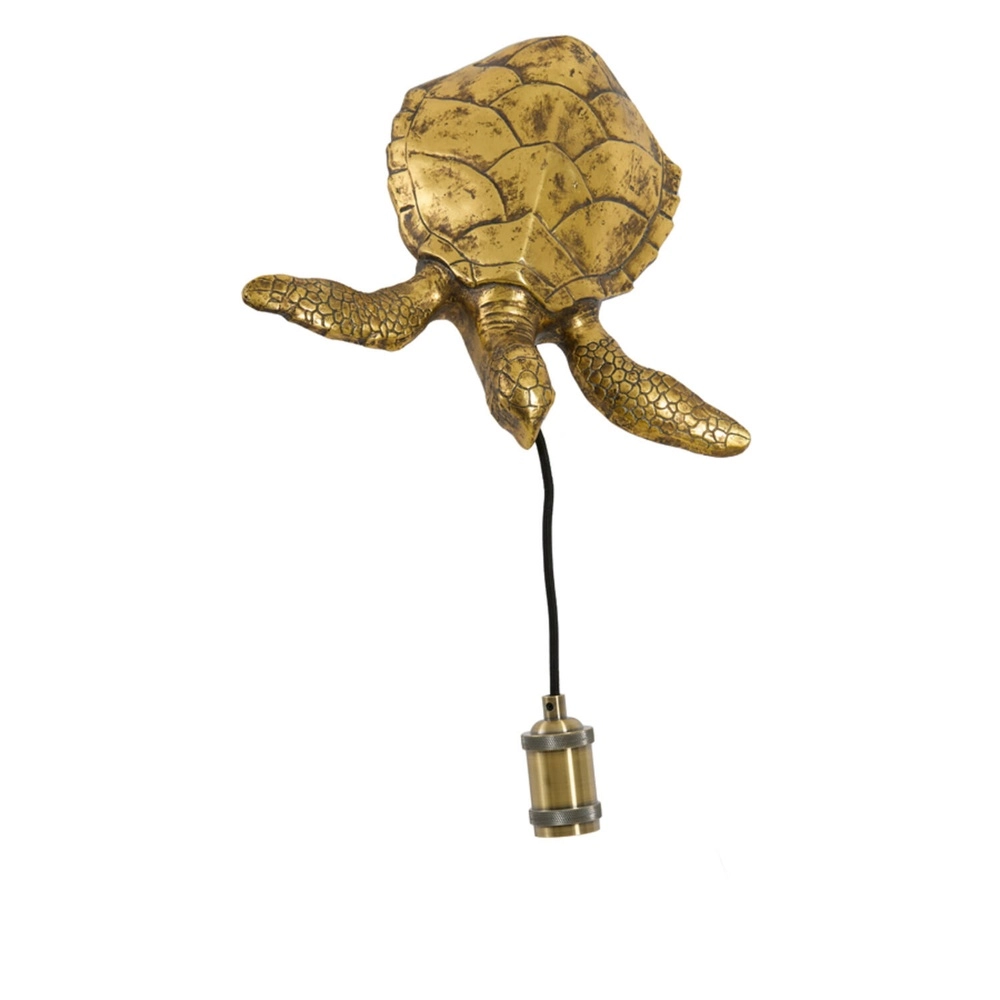 Lampe murale Turtle bronze