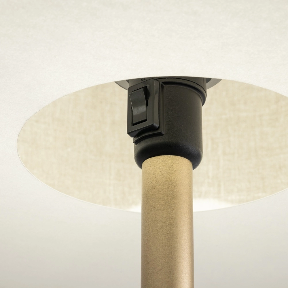 Lampe de pied Santana crème Ø 46cm Lyora 5903139116565