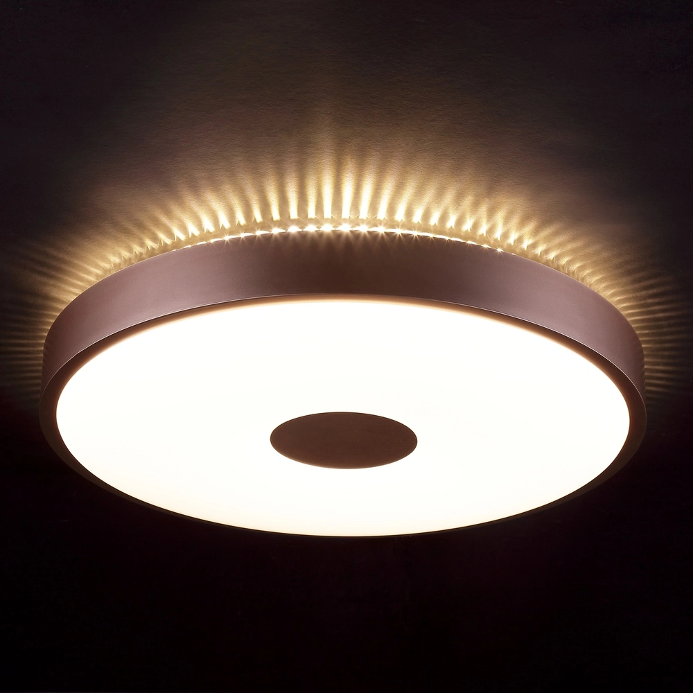 Éclairage de plafond Tavis or rose Ø 44,5 cm Brilliant 4004353477584