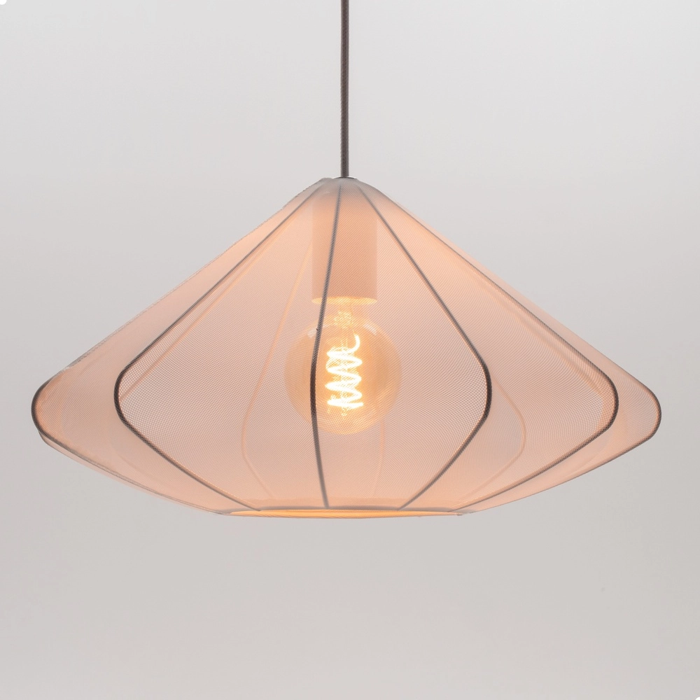 Lampe pendante Ø 42cm Dolwen Blanc - Japandi