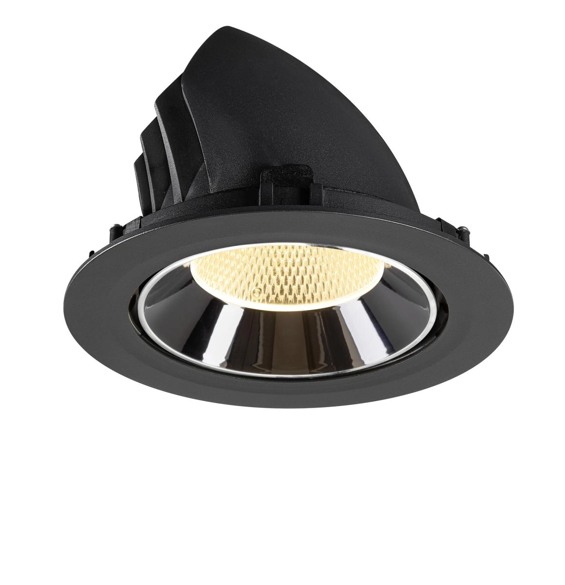 Spot encastré Numinos Gimble XL noir/chrome 3000K - 20 deg SLV 4024163308700