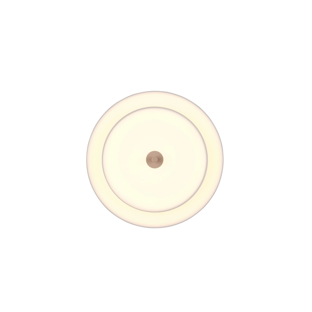 Plafonnier moderne Keaton blanc Ø 40cm Trio 4017807653700