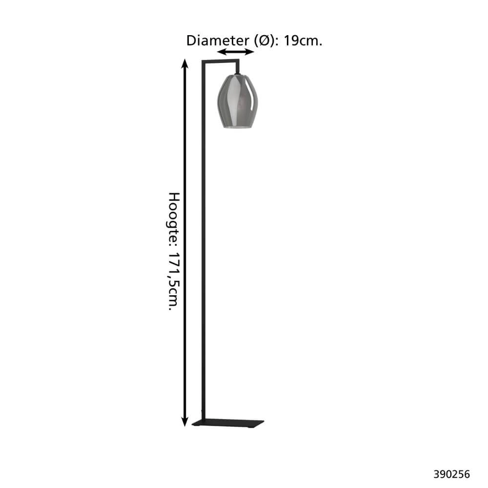 Lampadaire Estanys noir Stars of Light 9008606253784