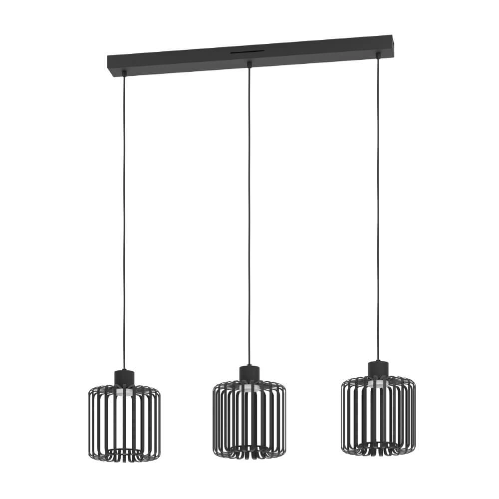 Lampe suspendue Ginestrone-Z Design 3 lumières noir