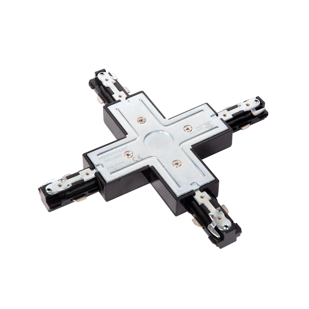 Connecteur Rail X Track Noir monophasé