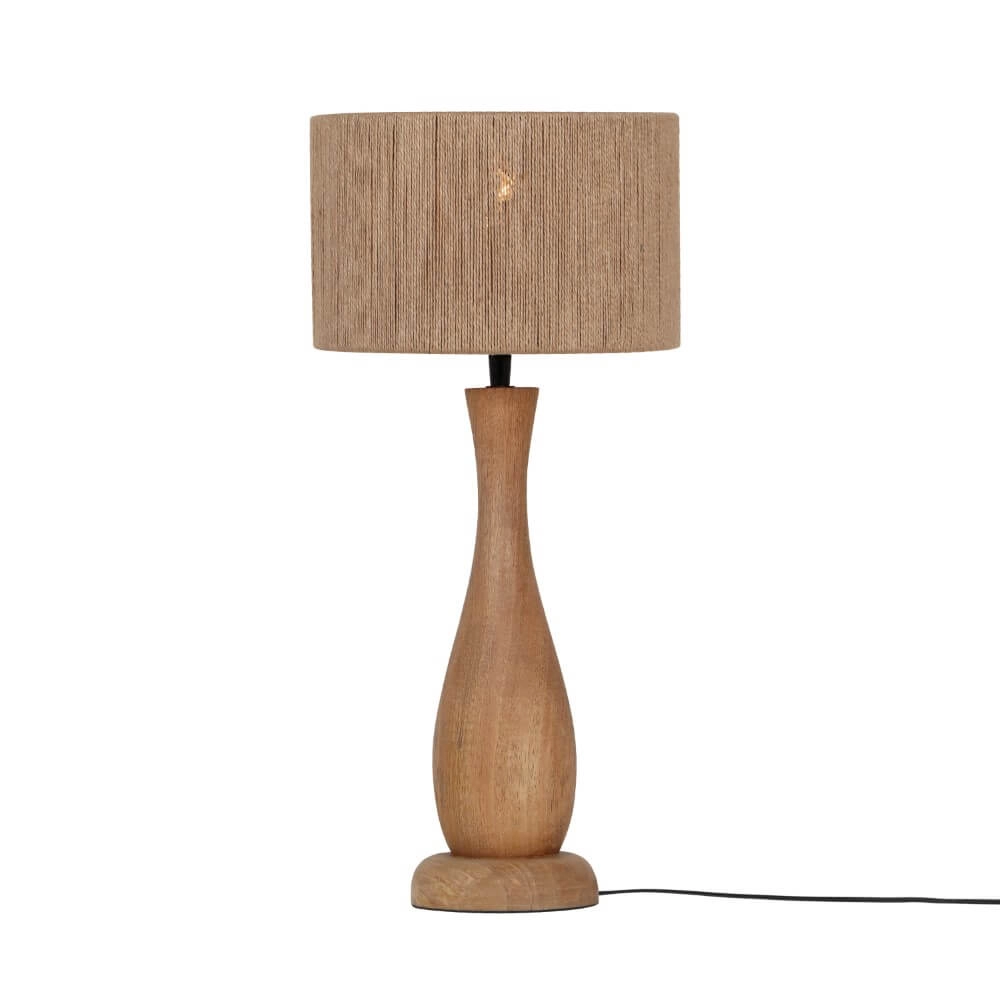 Lampe de table en corde Toba 54 cm Trio 4017807617702