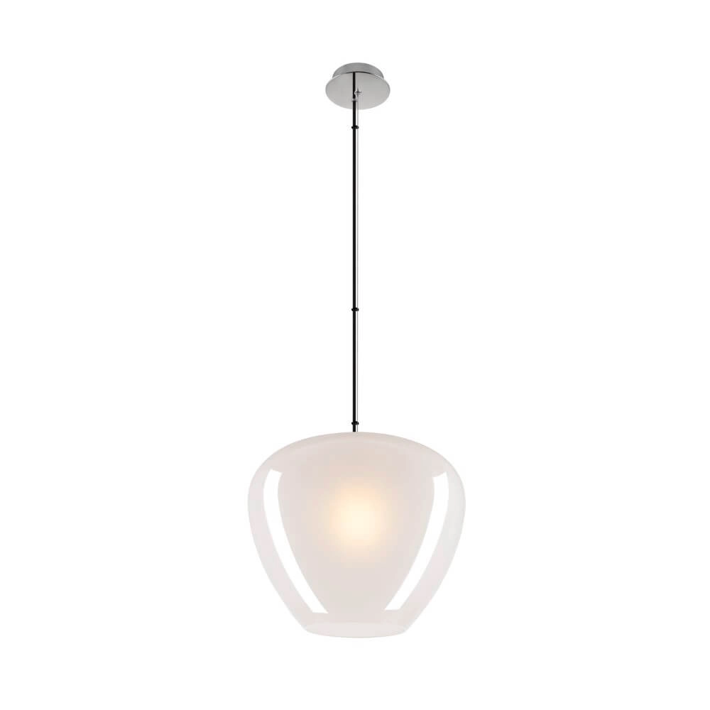 Lampe à suspension en verre Pantilo Ø 40cm - blanc Lampe à suspension en verre Pantilo Ø 40cm - blanc
