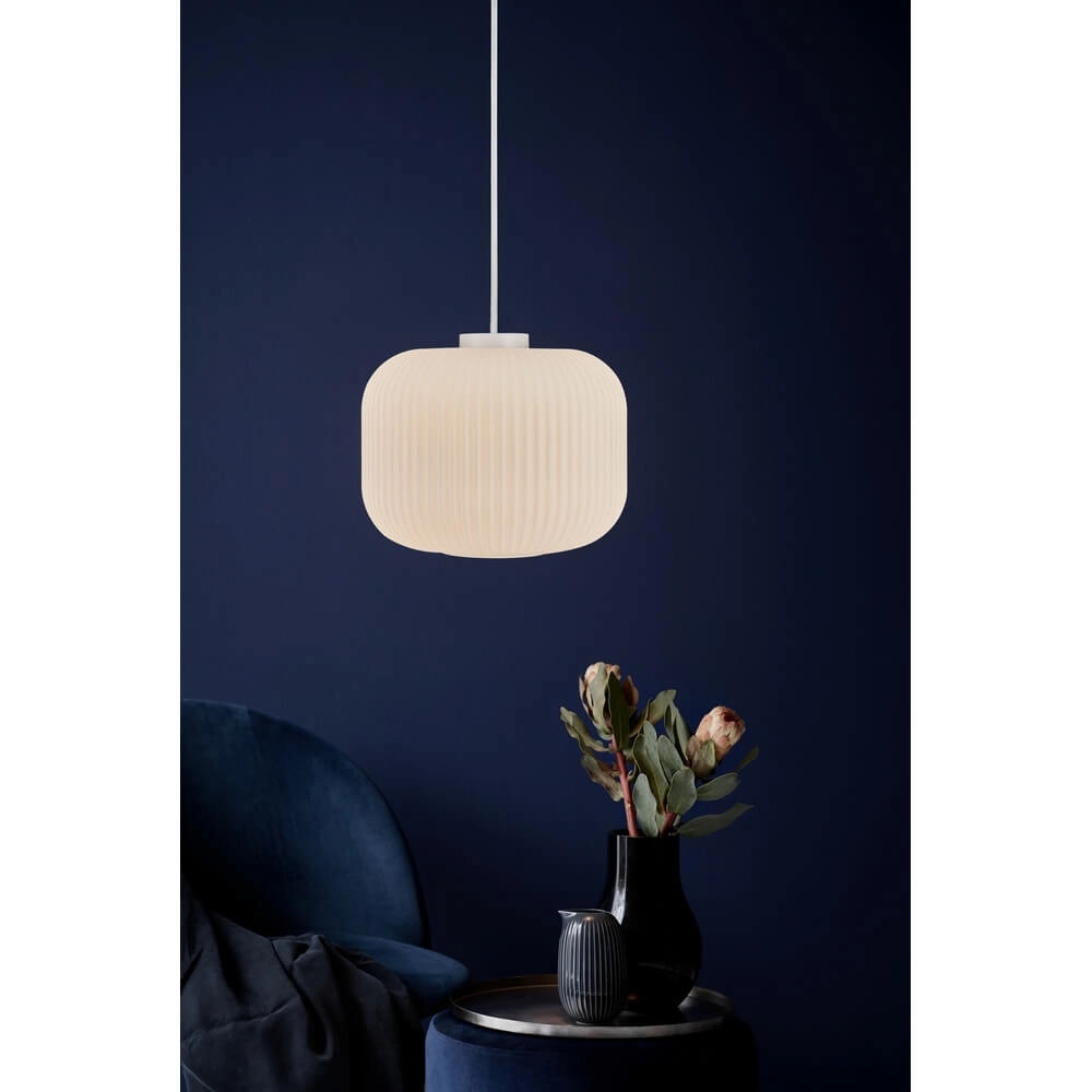 Suspension blanche Milford Ø 30cm Nordlux 5701581407084