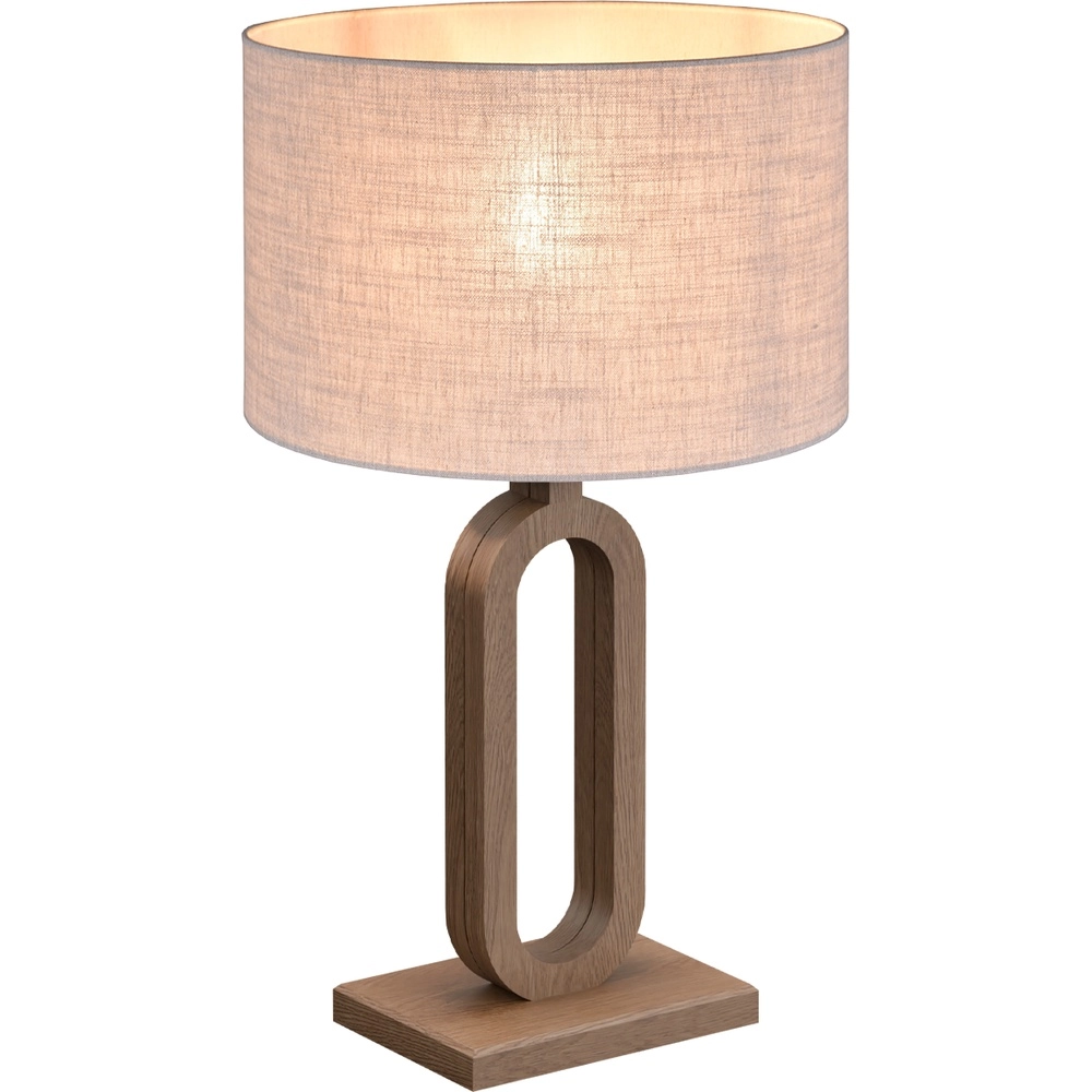 Lampe de table Sino Loop Bois foncé de 39 cm