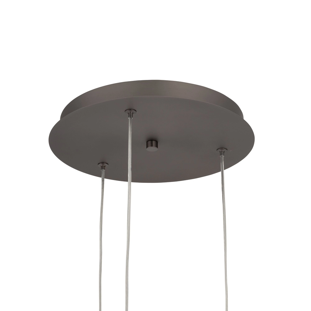 Lampe pendante de conception Lunari Led 3-gris clair Lyora 5903139119825