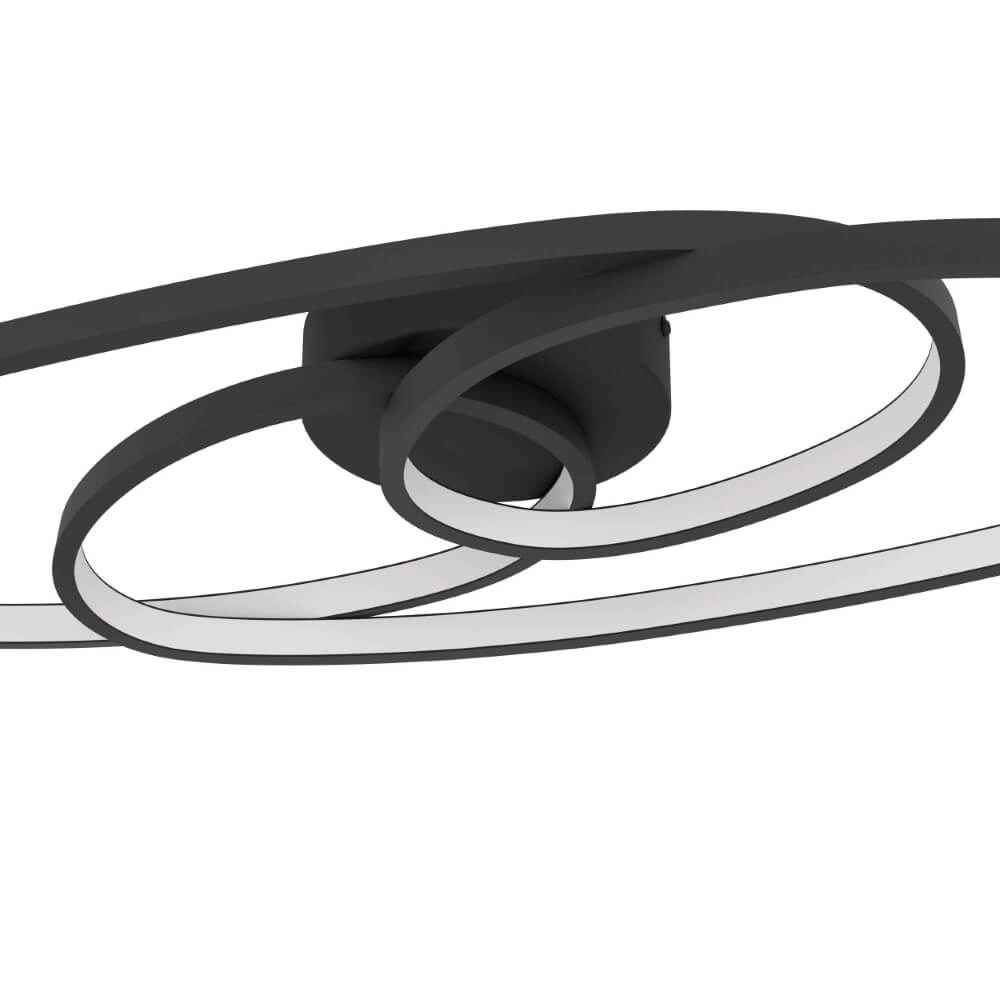 Plafonnier LED noir Gianella Eglo 9008606275007